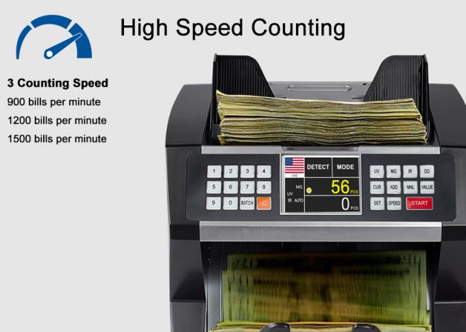 USD AL-170T Banknote Counting Machine Mixed Denomination Money Counter 900pcs / Min 2