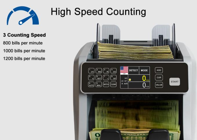 AL-160 UV MG Counterfeit Detect Front Loading Compact Money Counter Bill Counter Machine 3