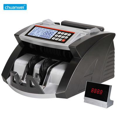 Back Loading Money Counting Bill Counter Machines AL-6000 INR With Fake Note Detector  LCD