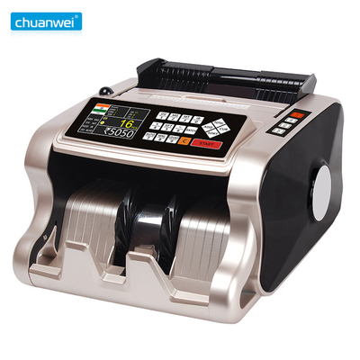INR TFT LCD Indian Currency Counting Machine CAD Mixed Denomination Money Counter