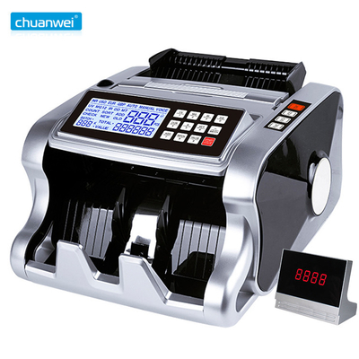 Compact UV MG Detection Money Counter Note Counting Machine