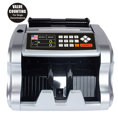 LCD TFT Display 110mm Money Counter Machines SGD Battery Operated Money Counting Machine