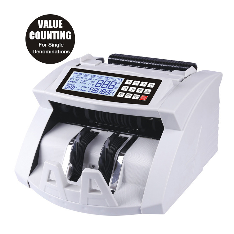HKD Money Counter Machine Mixed Denomination MG LCD Portable Cash Counting Machine ABS