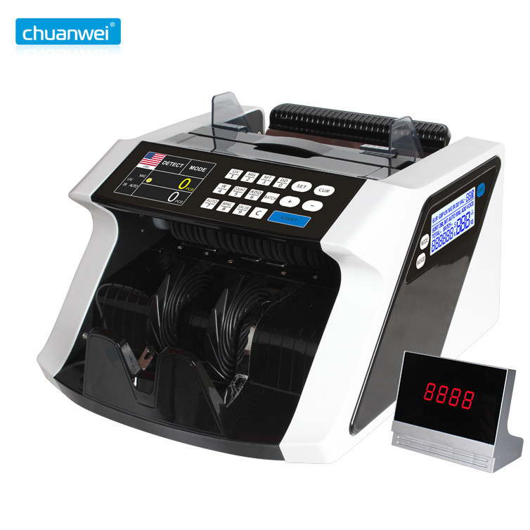 High Speed Bill Counter With UV, MG, IR Counterfeit Bill Detector, & Value Counting AL-7800